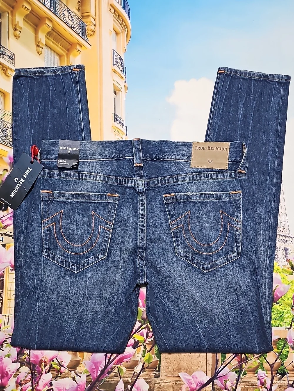 True‎ Religion Rocco Skinny Distressed Jeans Size 34 New